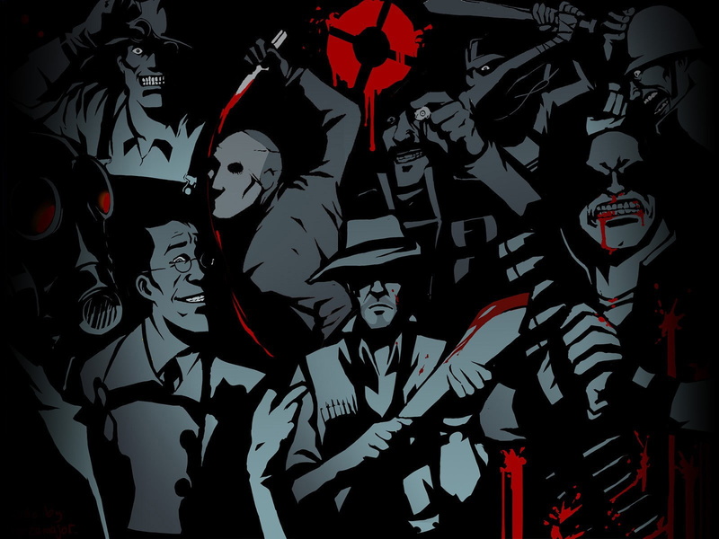 Pyro (character), humor, blood, Team Fortress 2, video games, 720P