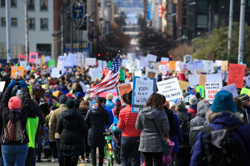 building exterior, women, day, sport, street, rear view, march, bike, sports, men, city life, protest, cyclist, person, protestor, united states, lifestyles