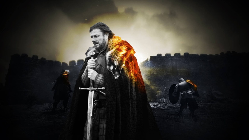 Ned Stark, 1080P, spirituality, costume, emotion, spooky, sky, fear, building, nature, medieval, Battlefield, fantasy, studio shot, horror, men, one person