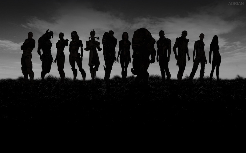 leisure activity, land, crowd, friendship, photo, togetherness, standing, sky, field, women, group, nature, people, lifestyles, real people, Mass Effect 2