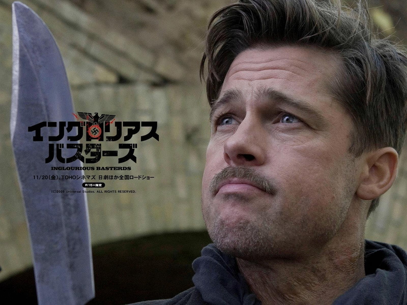 basterds, inglourious, 720P, pitt, drama, adventure, military, wwll, war