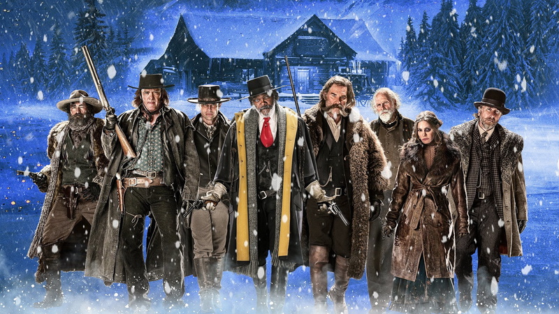 Samuel L. Jackson, Jennifer Jason Leigh, Walton Goggins, Kurt Russell, The Hateful Eight, Michael Madsen, Tim Roth, Movie, Bruce Dern, 1080P