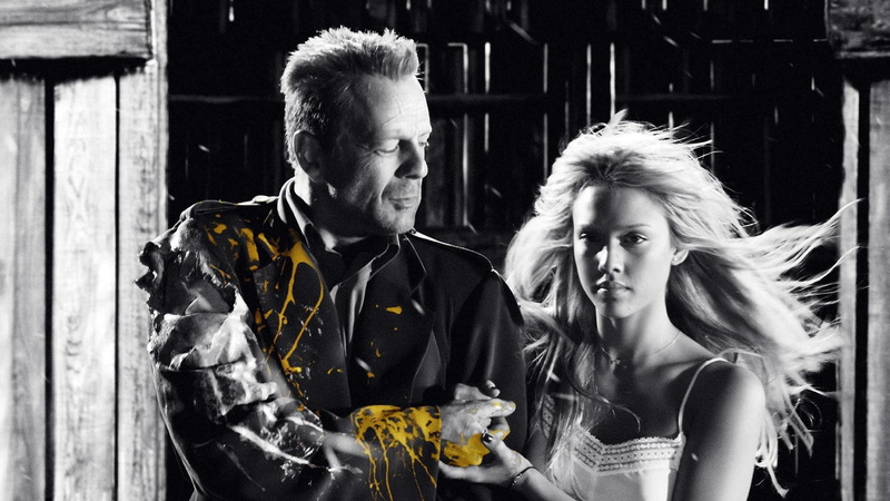 adult, 1080P, males, grief, Sin City, veil, two people, portrait, heterosexual couple, togetherness, Jessica Alba, mature men, event, selective coloring