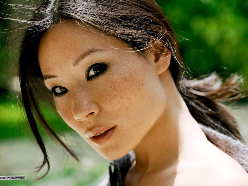 women, looking at camera, human face, beautiful woman, hairstyle, Lucy Liu, day, close-up, contemplation, adult, face, real people, headshot, long hair