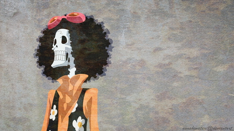 One Piece, Minimalist, Anime, Brook (One Piece), 1080P