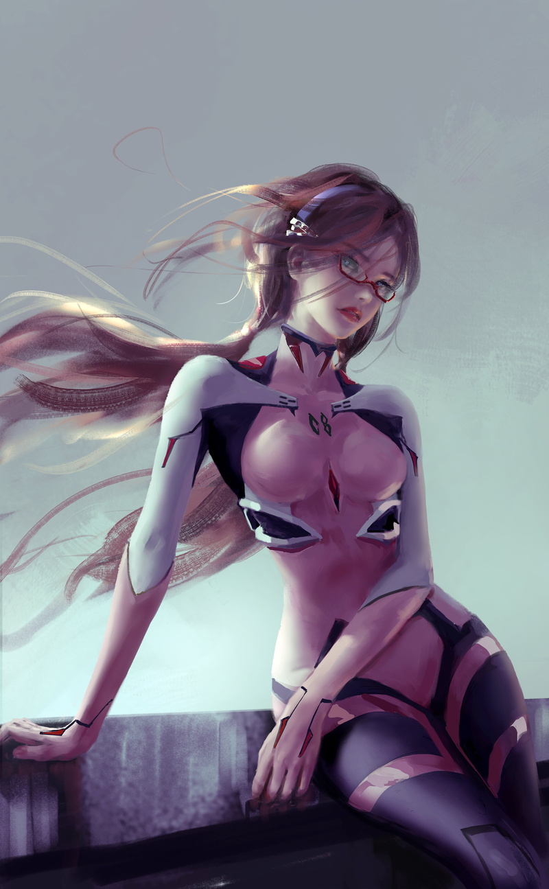 fantasy art, Makinami Mari, vertical, WLOP, women, 4K, anime girls, Makinami Mari Illustrious, drawing, Mari Makinami, artwork, model, anime, digital art