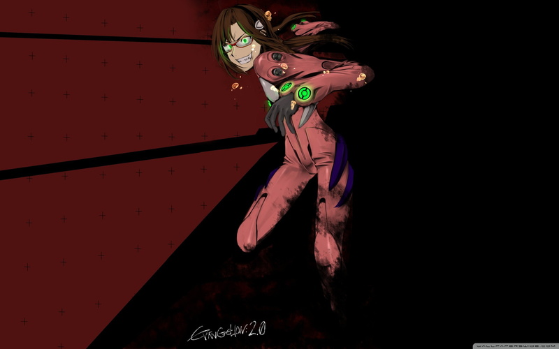 Makinami Mari Illustrious, Neon Genesis Evangelion, 2K, anime girls, green eyes, anime