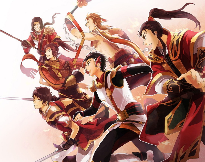 lifestyles, men, anime, arts culture and entertainment, sunlight, group of people, sky, costume, 480P, people, Dynasty Warriors, clothing, celebration
