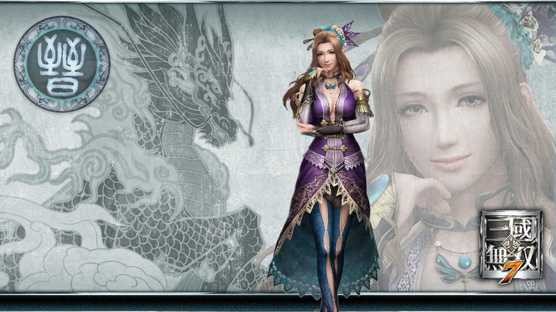 video games, games, chunhua, zhang chunhua, brown hair, dynasty warriors, zhang, girl, lone, female, 2K