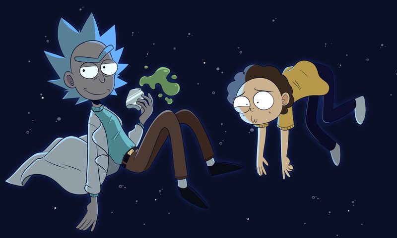 Rick and Morty, Morty Smith, TV Show, 2K, Space, Rick Sanchez, Scientist
