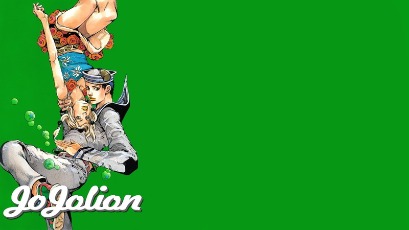 fun, success, 1080P, teenager, adult, young women, green color, studio shot, Hirose, Jojolion, young adult, holding, men, women, emotion, JoJos Bizarre Adventure