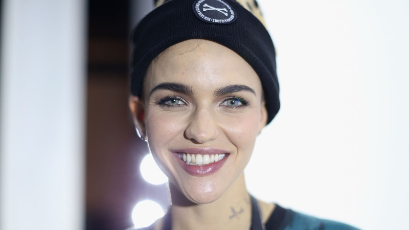 teeth, portrait, Ruby Rose (actress), black, looking at camera, young adult, front view, s, happiness, women, adult, hairstyle, emotion, close-up, young women