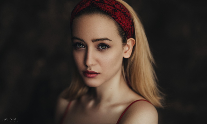 1080P, black background, one person, adult, face, long hair, hair, portrait, fashion, young adult, beautiful people, contemplation, beauty, hairstyle