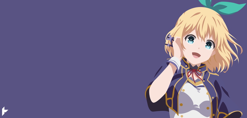 anime girls, short hair, simple background, blue eyes, Rokudenashi Majutsu Koushi to Akashic Records, Lumia Tingel, blonde, 8K, hairband