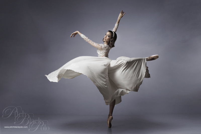 dress, hairband, white clothing, 1080P, ballerina, Mark Crislip, women, simple background, jewelry, straight hair, shoulder length hair, brunette, dancing