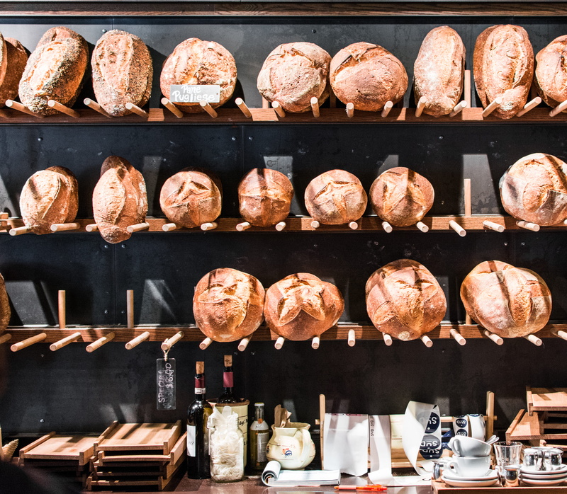 food and drink, french food, indoors, kitchen, canada, side by side, arrangement, shelf, interior, large group of objects, artisan, store, for sale, baked