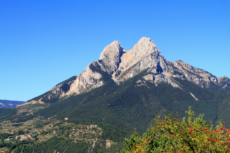 low angle view, blue, scenics - nature, landscapes, beauty in nature, catalonia, mountain peak, day, mountain range, plant, environment, landscape, nature