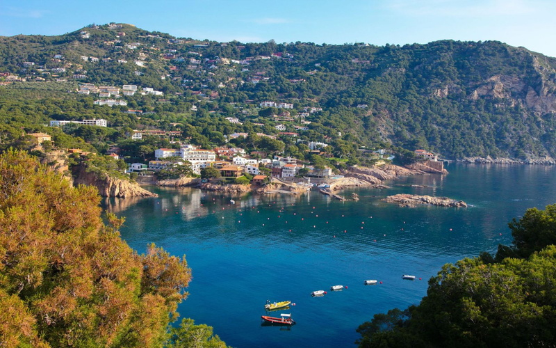 blava, costa, 2K, aigua, spain, palafrugell, brava, catalonia, near, girona, begur, bay