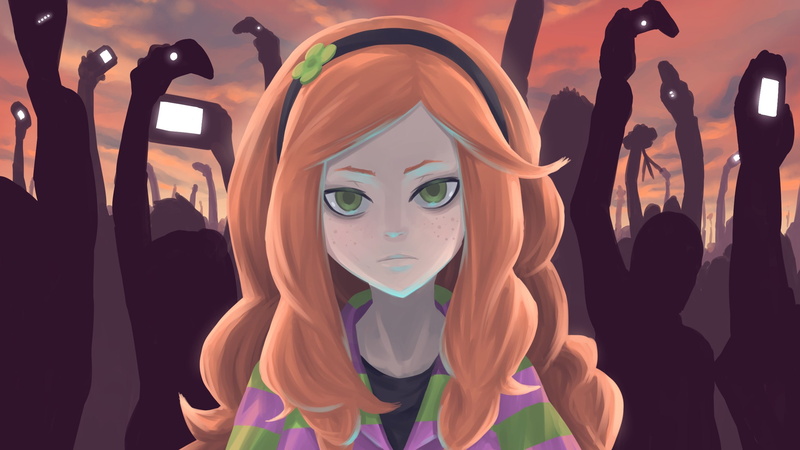 creativity, one person, headshot, portrait, GamerGate, multi colored, animals, representation, indoors, art and craft, vivian, bugs, women, adult, lifestyles