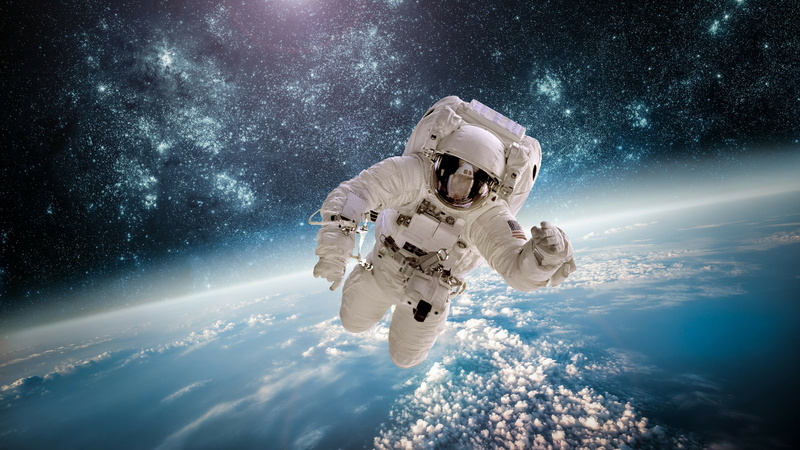 futuristic, star - space, people, planet, astronaut, helmet, mid-air, outdoors, exploration, planet earth, space suit, zero gravity, technology, 4K, night