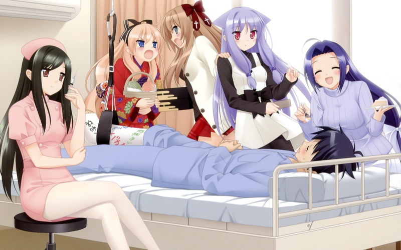 real people, character, strife, people, group Of People, sitting, beautiful woman, teenage Girls, 1080P, hospital, computer Graphic, indoors, casual clothing