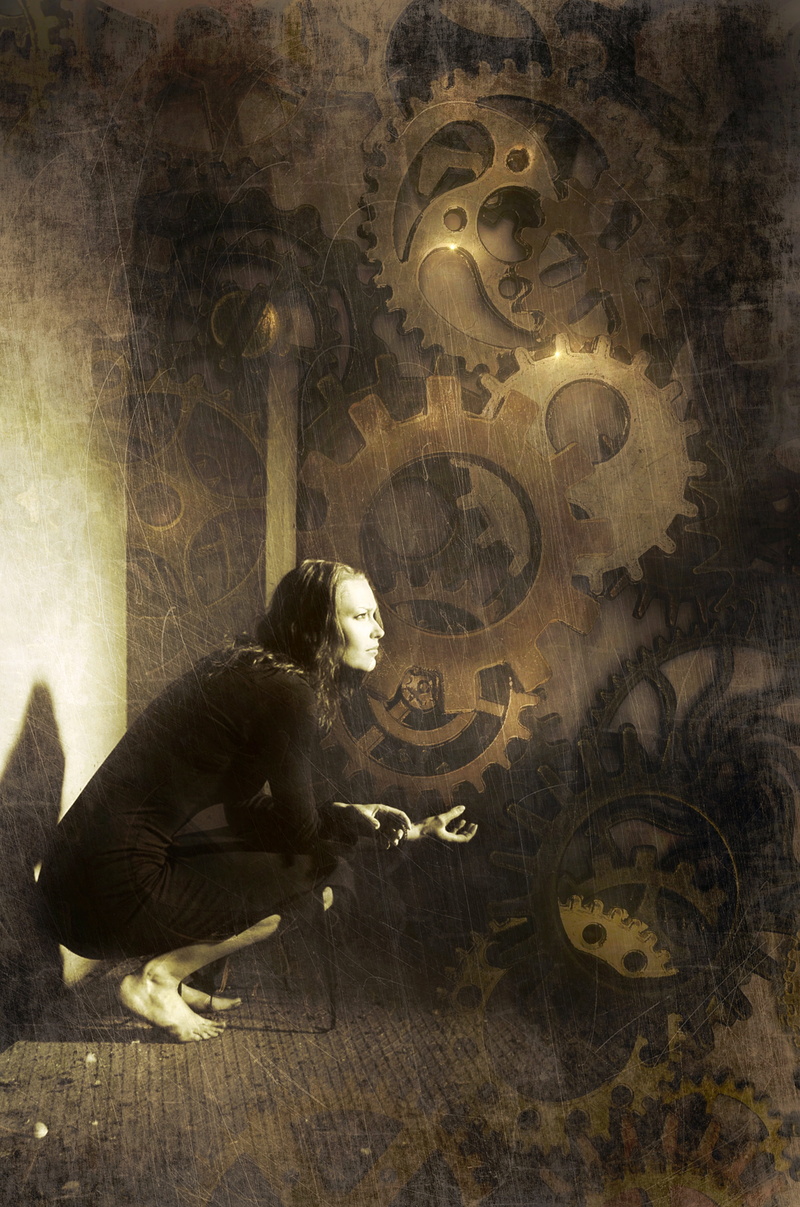 real people, men, surreal, vertebrate, photo montage, dream, leisure activity, loneliness, art and craft, old, long, machine, mechanism, abandoned place
