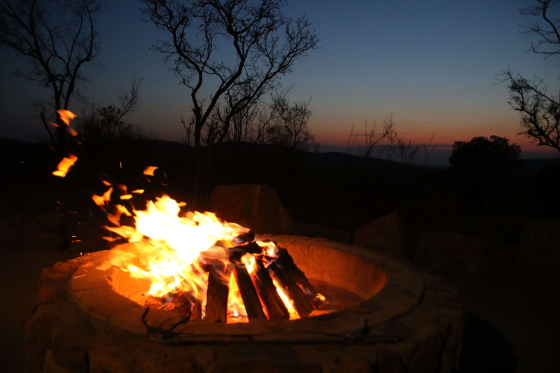 sky, night, eat, burning, flame, braai, campfire, together, outdoors, bushveld, fire, camping, dusk, bonfire, firewood, wood, wild, no people, wood - material