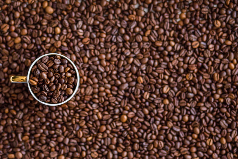 still life, drink, coffee beans, brown, roasted, 4K, food, coffee, caffeine, mugs, close-up, coffee cup, roasted coffee bean, cup, food and drink, large group of objects