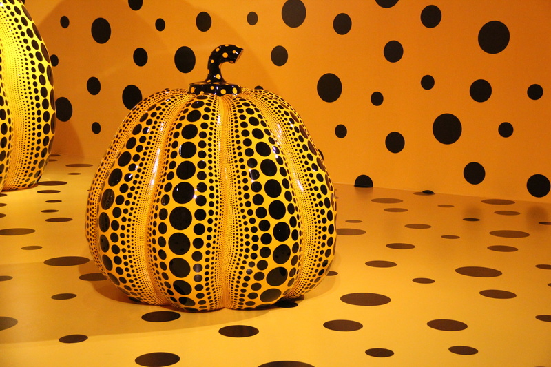 shape, black, vector, plastic pumpkin, gourd, figurine, 2K, sphere, creativity, pattern, sculpture, indoors, hole, design, close-up, yayoi kusama, craft
