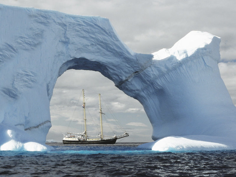 Arctic, ice berg, vehicle, ship, 720P