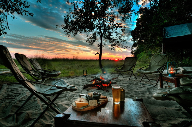 Photography, Fire, Chair, Bonfire, Sunset, Camping, Lantern, 1080P, Food