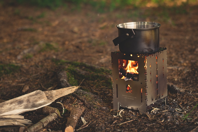 focus on foreground, camping stove, adventure, burner, camping holidays, camping, outdoors, wood, bushbox, burning, heat - temperature, hiking, fire, leisure