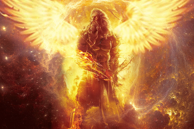 Fire Emblem, wings, warrior, fire, inferno, God, 2K