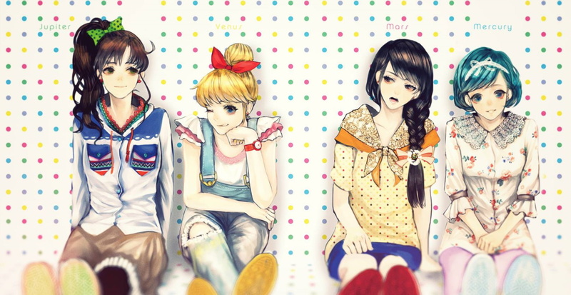 Makoto Kino, Minako Aino, Rei Hino, Ami Mizuno, 1080P, Sailor Moon