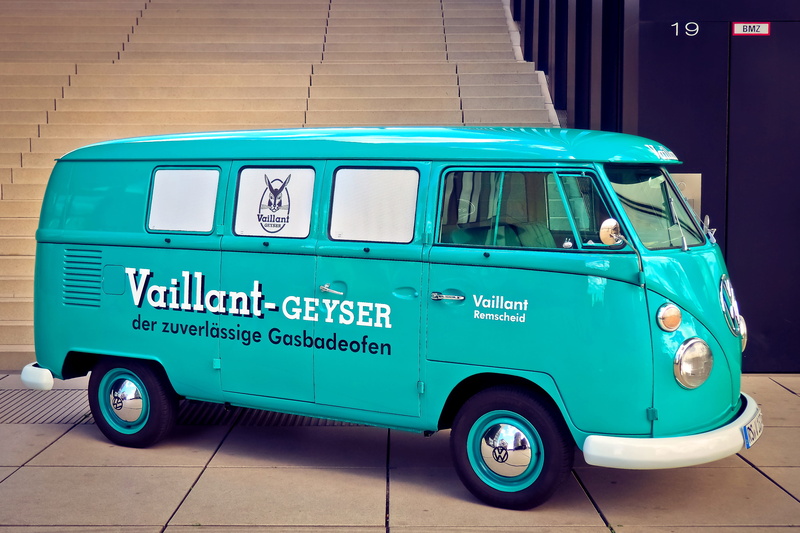 retro, number, communication, Volkswagen, travel, indoors, land vehicle, mode of transportation, oldtimer, historically, blue, Old, bulli, western script