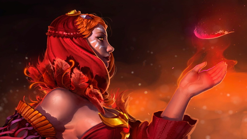 clothing, music, 1080P, redhead, young adult, beautiful woman, Lina, nightlife, arts culture and entertainment, emotion, Defense of the ancient, video games