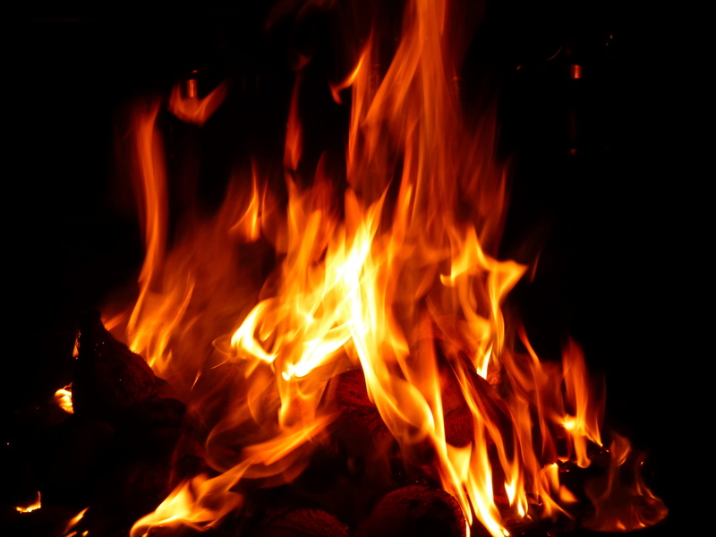 blaze, romantic, burn, flame, fireplace, bonfire, fire - natural phenomenon, fire, flame log fire, 2K, wood - material, night, log, burnt, yellow, orange color