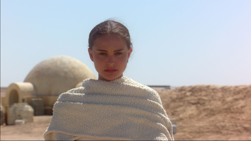 looking at camera, teenager, outdoors, front view, movies, s, portrait, standing, clear sky, leisure activity, white, waist up, Natalie Portman, nature