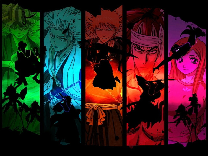 720P, Ichigo Kurosaki, Orihime Inoue, Renji Abarai, Bleach, Kisuke Urahara, Tōshirō Hitsugaya