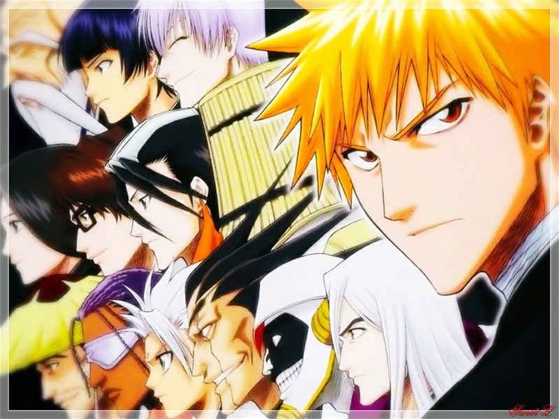 Bleach, Gin Ichimaru, 720P, Kenpachi Zaraki, Jūshirō Ukitake, Mayuri Kurotsuchi, Unohana Retsu, Shunsui Kyōraku, Byakuya Kuchiki, Sōsuke Aizen, Kaname Tosen