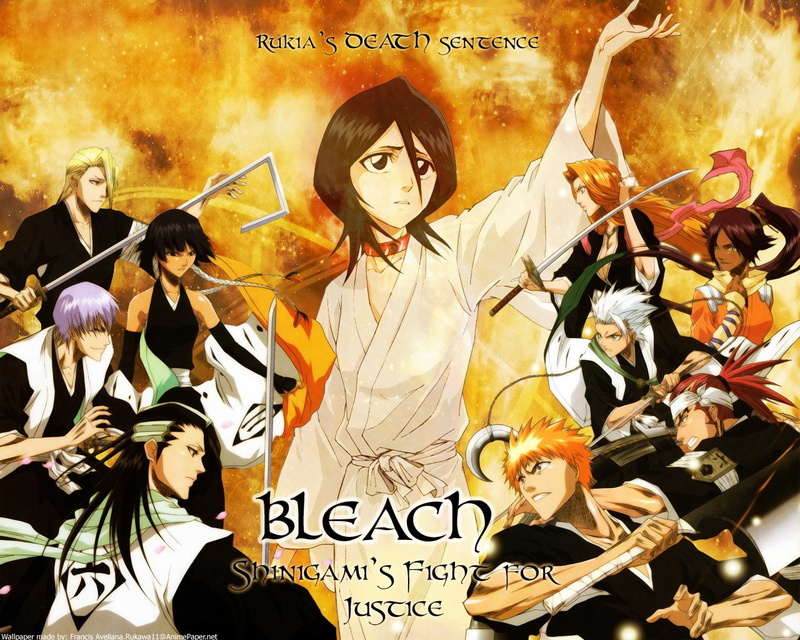 Ichigo Kurosaki, Byakuya Kuchiki, Rangiku Matsumoto, Tōshirō Hitsugaya, Renji Abarai, Izuru Kira, Soifon (Bleach), Gin Ichimaru, 720P, Rukia Kuchiki, Bleach
