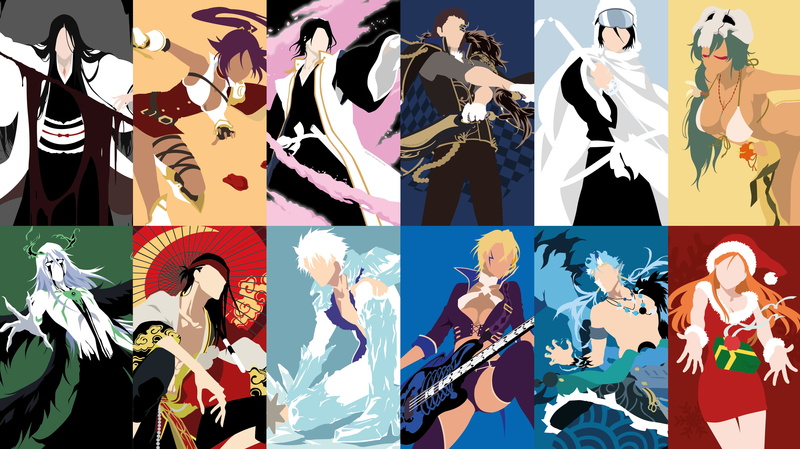 Byakuya Kuchiki, Ulquiorra Cifer, Bleach, Unohana Retsu, 2K, Rukia Kuchiki, Tōshirō Hitsugaya, Grimmjow Jaegerjaquez, Yoruichi Shihôin, Tier Halibel, Nelliel Tu Odelschwanck