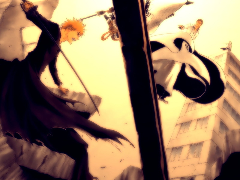 Sōsuke Aizen, 720P, Ichigo Kurosaki, Gin Ichimaru, Kaname Tosen, Bleach