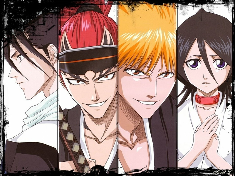Rukia Kuchiki, Ichigo Kurosaki, Byakuya Kuchiki, Bleach, Renji Abarai, 720P