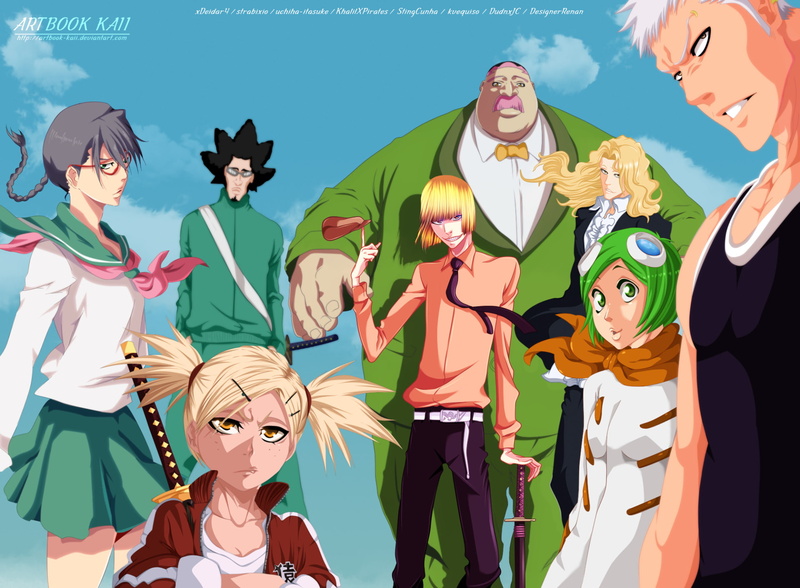 Rōjūrō Ōtoribashi, Kensei Muguruma, Shinji Hirako, Bleach, Hiyori Sarugaki, Love Aikawa, 1080P, Mashiro Kuna, Lisa Yadomaru, Hachigen Ushoda