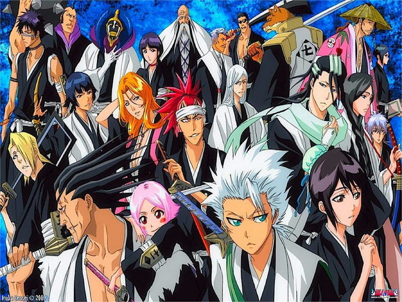 Sajin Komamura, 720P, Tōshirō Hitsugaya, Chōjirō Sasakibe, celebration, costume, women, arts culture and entertainment, standing, portrait, Unohana Retsu