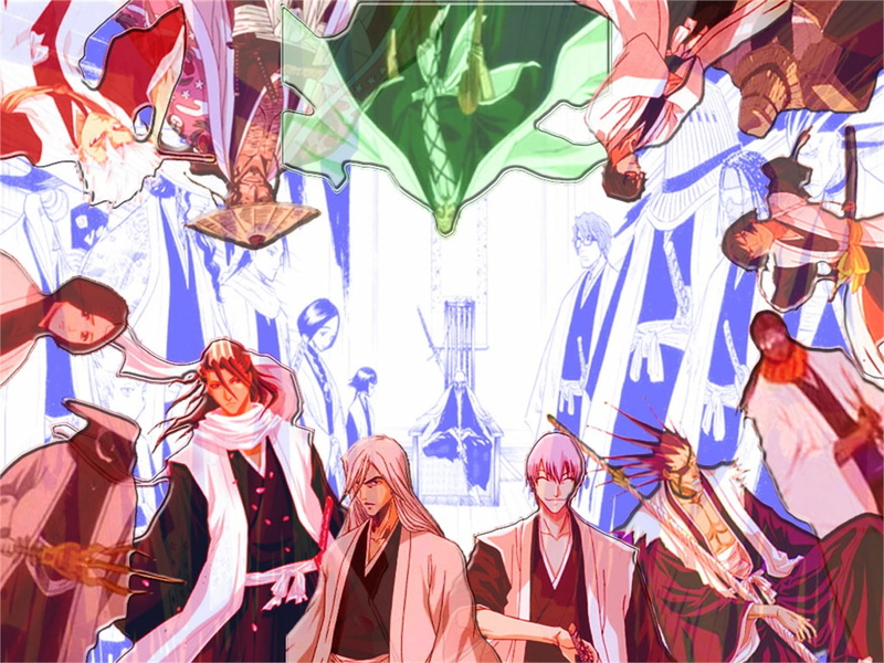 Sōsuke Aizen, Jūshirō Ukitake, Mayuri Kurotsuchi, Shunsui Kyōraku, Soifon (Bleach), Genryūsai Shigekuni Yamamoto, Kaname Tosen, Unohana Retsu, Sajin Komamura