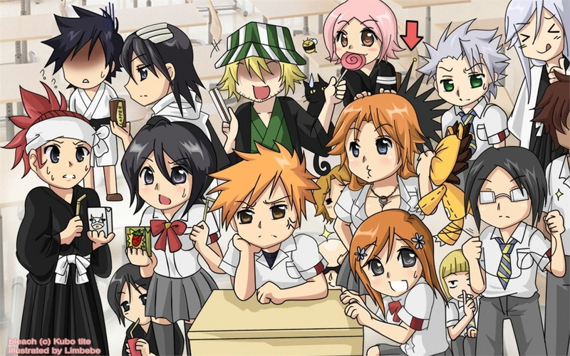 720P, Orihime Inoue, Tōshirō Hitsugaya, Ichigo Kurosaki, Shinji Hirako, Kisuke Urahara, Hanataro Yamada, Byakuya Kuchiki, Jūshirō Ukitake, Uryu Ishida