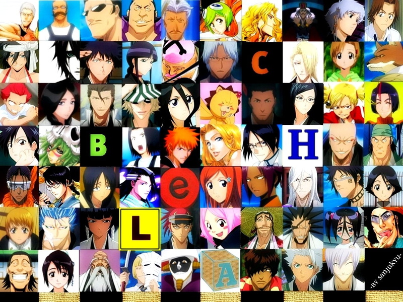 Hisagi Shūhei, Mayuri Kurotsuchi, Hanataro Yamada, Karin Kurosaki, Gin Ichimaru, full frame, Tōshirō Hitsugaya, Mizuiro Kojima, wall - building feature