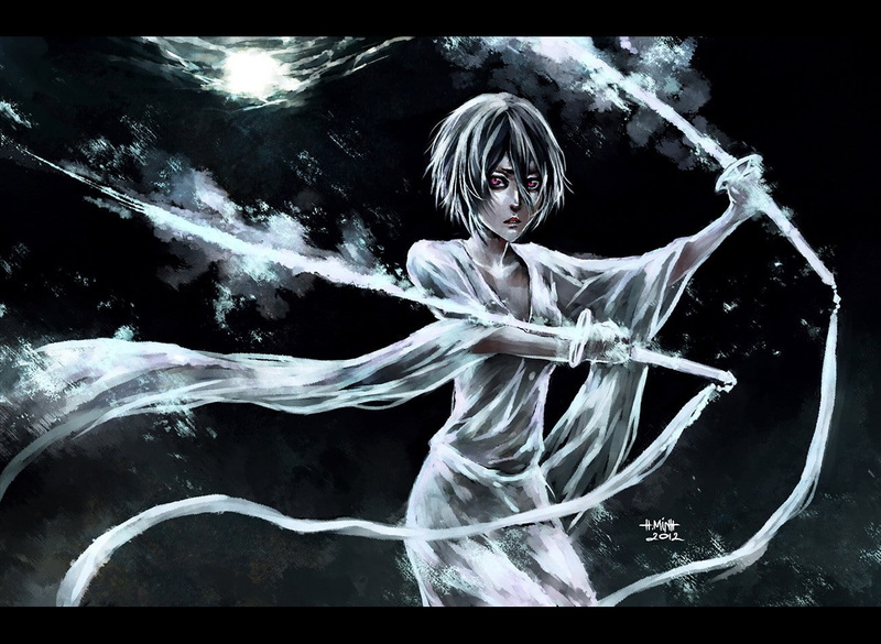 women, Bleach, young women, looking at camera, young adult, adult, 720P, one person, Kuchiki Rukia, dancing, NanFe, artwork, beauty, studio shot, hairstyle